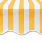 Tendone Parasole in Tela Giallo Girasole e Bianco 3x2,5 m Tendone Parasole in Tela Giallo Girasole e Bianco 3x2,5 m