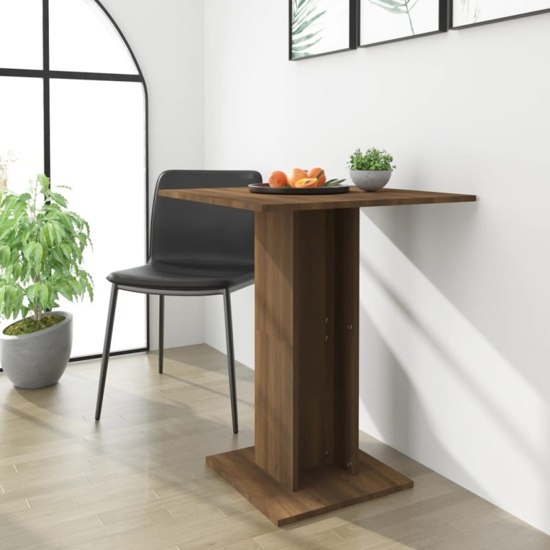 Tavolo da Bistrot Rovere Marrone 60x60x75 cm Legno Multistrato Tavolo da Bistrot Rovere Marrone 60x60x75 cm Legno Multistrato