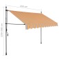 Tenda da Sole Retrattile Manuale con LED 250 cm Gialla e Blu Tenda da Sole Retrattile Manuale con LED 250 cm Gialla e Blu
