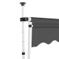 vidaXL Tenda da Sole Retrattile Manuale 250 cm Antracite vidaXL Tenda da Sole Retrattile Manuale 250 cm Antracite