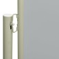 vidaXL Tenda Laterale Retrattile per Patio 220x600 cm Grigia vidaXL Tenda Laterale Retrattile per Patio 220x600 cm Grigia
