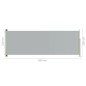 vidaXL Tenda Laterale Retrattile per Patio 220x600 cm Grigia vidaXL Tenda Laterale Retrattile per Patio 220x600 cm Grigia