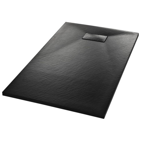 vidaXL Piatto Doccia in SMC Nero 120x70 cm