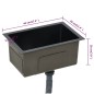Lavello da Cucina Lavorato a Mano Nero in Acciaio Inox Lavello da Cucina Lavorato a Mano Nero in Acciaio Inox