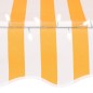 vidaXL Tenda da Sole Retrattile Manuale LED 350 cm Bianca e Arancione vidaXL Tenda da Sole Retrattile Manuale LED 350 cm Bianca e Arancione