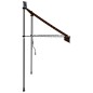 Tenda da Sole Retrattile Manuale LED 200 cm Arancione e Marrone Tenda da Sole Retrattile Manuale LED 200 cm Arancione e Marrone