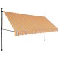 Tenda da Sole Retrattile Manuale con LED 400 cm Gialla e Blu Tenda da Sole Retrattile Manuale con LED 400 cm Gialla e Blu