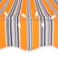 Tenda da Sole Retrattile Manuale con LED 400 cm Gialla e Blu Tenda da Sole Retrattile Manuale con LED 400 cm Gialla e Blu
