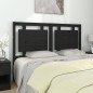 Testiera per Letto Nera 145,5x4x100cm in Legno Massello di Pino Testiera per Letto Nera 145,5x4x100cm in Legno Massello di Pino