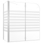 Cabina da Bagno 120x68x130 cm in Vetro Temperato a Righe Cabina da Bagno 120x68x130 cm in Vetro Temperato a Righe