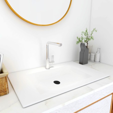 Lavabo da Incasso 800x460x130 mm in SMC Bianco