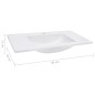 Lavabo da Incasso 800x460x130 mm in SMC Bianco Lavabo da Incasso 800x460x130 mm in SMC Bianco