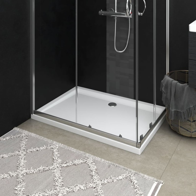 Piatto Doccia in ABS Rettangolare Bianco 80x110 cm Piatto Doccia in ABS Rettangolare Bianco 80x110 cm