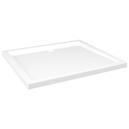 vidaXL Piatto Doccia in ABS Rettangolare Bianco 80x90 cm
