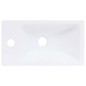 Lavabo 400x220x90 mm in SMC Bianco