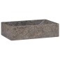 vidaXL Lavello 45x30x12 cm Marmo Lucido Grigio 