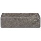vidaXL Lavello 45x30x12 cm Marmo Lucido Grigio 