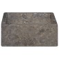 vidaXL Lavello 45x30x12 cm Marmo Lucido Grigio 