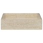vidaXL Lavandino Crema 40x40x10 cm in Marmo vidaXL Lavandino Crema 40x40x10 cm in Marmo