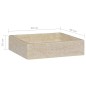 vidaXL Lavandino Crema 40x40x10 cm in Marmo vidaXL Lavandino Crema 40x40x10 cm in Marmo