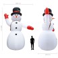vidaXL Pupazzo di Neve Natalizio Gonfiabile con LED IP44 600cm XXL vidaXL Pupazzo di Neve Natalizio Gonfiabile con LED IP44 600cm XXL