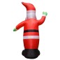 vidaXL Babbo Natale Gonfiabile Decorazione con LED IP44 4,5 m 