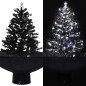 Albero di Natale con Nevicata e Base ad Ombrello Nero 75 cm PVC Albero di Natale con Nevicata e Base ad Ombrello Nero 75 cm PVC