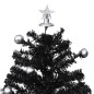 Albero di Natale con Nevicata e Base ad Ombrello Nero 75 cm PVC Albero di Natale con Nevicata e Base ad Ombrello Nero 75 cm PVC