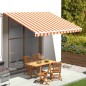 Tessuto di Ricambio per Tenda da Sole Giallo e Arancio 4x3 m Tessuto di Ricambio per Tenda da Sole Giallo e Arancio 4x3 m