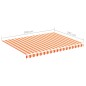Tessuto di Ricambio per Tenda da Sole Giallo e Arancio 4x3 m Tessuto di Ricambio per Tenda da Sole Giallo e Arancio 4x3 m