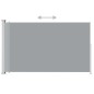 Tenda Laterale Retrattile per Patio 180x300 cm Grigia Tenda Laterale Retrattile per Patio 180x300 cm Grigia