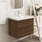 Mobile Lavabo Rovere Marrone 60x38,5x45 cm in Legno Multistrato Mobile Lavabo Rovere Marrone 60x38,5x45 cm in Legno Multistrato