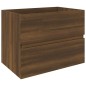 Mobile Lavabo Rovere Marrone 60x38,5x45 cm in Legno Multistrato Mobile Lavabo Rovere Marrone 60x38,5x45 cm in Legno Multistrato