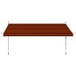 Tenda da Sole Retrattile Manuale 400 cm Arancione e Marrone Tenda da Sole Retrattile Manuale 400 cm Arancione e Marrone