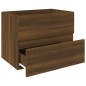 Mobile Lavabo Rovere Marrone 60x38,5x45 cm in Legno Multistrato Mobile Lavabo Rovere Marrone 60x38,5x45 cm in Legno Multistrato