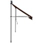 Tenda da Sole Retrattile Manuale LED 300 cm Arancione e Marrone Tenda da Sole Retrattile Manuale LED 300 cm Arancione e Marrone