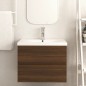 Mobile Lavabo Rovere Marrone 60x38,5x45 cm in Legno Multistrato Mobile Lavabo Rovere Marrone 60x38,5x45 cm in Legno Multistrato