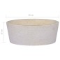 vidaXL Lavandino Crema Ø40x15 cm in Marmo vidaXL Lavandino Crema Ø40x15 cm in Marmo
