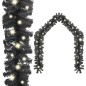 Ghirlanda Natalizia con Luci a LED 20 m Nera Ghirlanda Natalizia con Luci a LED 20 m Nera