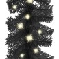 Ghirlanda Natalizia con Luci a LED 20 m Nera Ghirlanda Natalizia con Luci a LED 20 m Nera