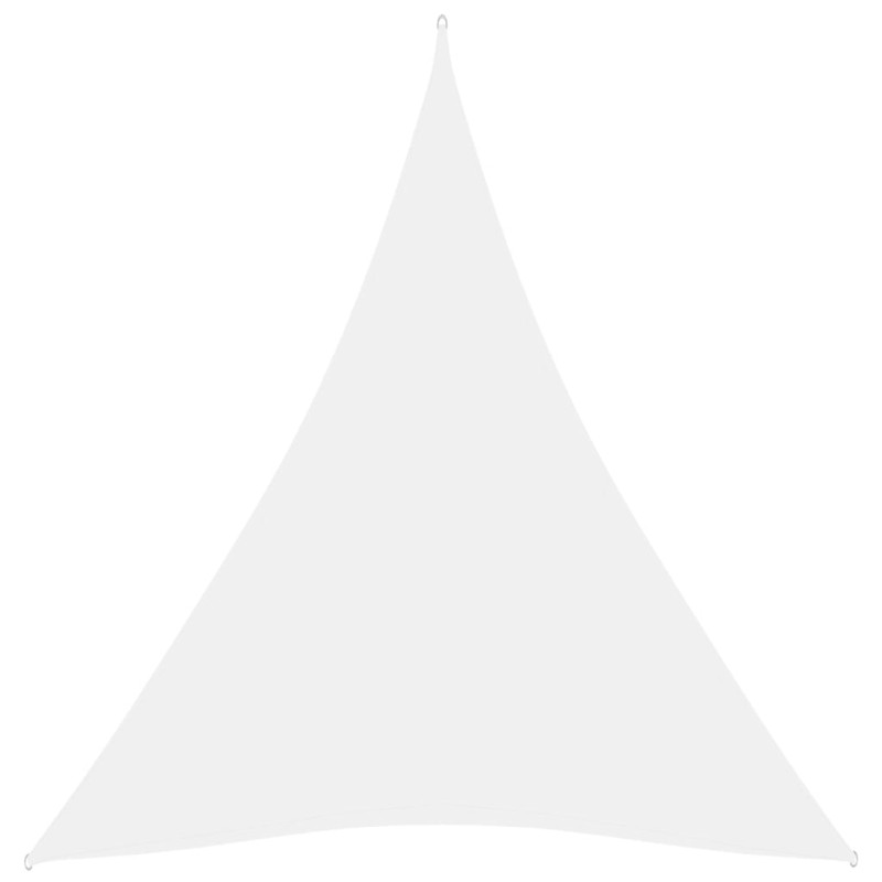 Parasole a Vela Oxford Triangolare 5x6x6 m Bianco Parasole a Vela Oxford Triangolare 5x6x6 m Bianco
