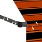 Tenda da Sole Retrattile Manuale LED 400 cm Arancione e Marrone Tenda da Sole Retrattile Manuale LED 400 cm Arancione e Marrone