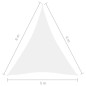 Parasole a Vela Oxford Triangolare 5x6x6 m Bianco Parasole a Vela Oxford Triangolare 5x6x6 m Bianco