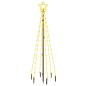 Albero di Natale con Puntale Bianco Caldo 108 LED 180 cm Albero di Natale con Puntale Bianco Caldo 108 LED 180 cm