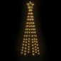 Albero di Natale con Puntale Bianco Caldo 108 LED 180 cm Albero di Natale con Puntale Bianco Caldo 108 LED 180 cm