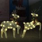 Renne di Natale 2 pz Oro 40 LED Renne di Natale 2 pz Oro 40 LED