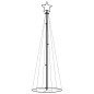 vidaXL Albero di Natale a Cono Bianco Caldo 108 LED 70x180 cm
