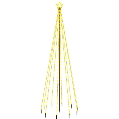 Albero di Natale con Puntale Bianco Caldo 310 LED 300 cm