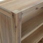 Libreria a 7 Ripiani 80x30x200 cm in Legno Massello di Acacia Libreria a 7 Ripiani 80x30x200 cm in Legno Massello di Acacia