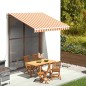 Tessuto di Ricambio per Tenda da Sole Giallo e Arancio 3x2,5 m Tessuto di Ricambio per Tenda da Sole Giallo e Arancio 3x2,5 m